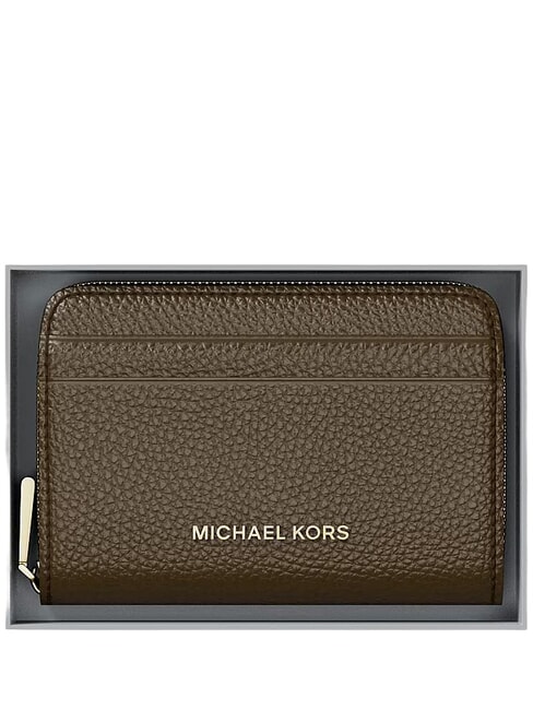 JET SET Leather card holder with coin purse loden - Women&rsquo;s Wallets