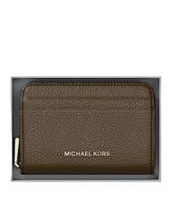 MICHAEL KORS JET SET Leather card holder with coin purse loden - Women&rsquo;s Wallets - 4
