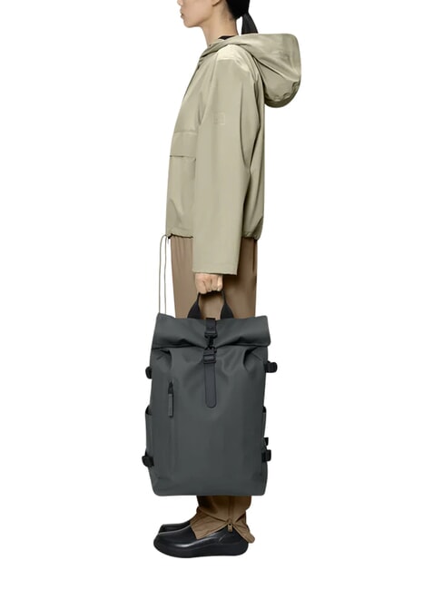 ROLLTOP RUCKSACK Backpack dark grey - Backpacks & School and Leisure