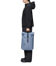 RAINS ROLLTOP RUCKSACK Large waterproof backpack blue dusk - Backpacks & School and Leisure - 5