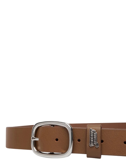 TJW OVAL Leather belt dark highland khaki - Belts
