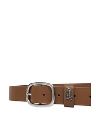 TOMMY HILFIGER TJW OVAL Leather belt dark highland khaki - Belts - 2