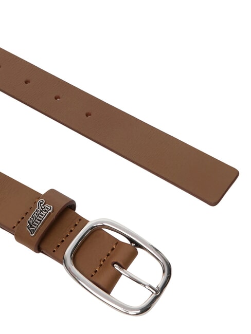 TJW OVAL Leather belt dark highland khaki - Belts