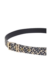 TOMMY HILFIGER TH SQUARE Belt space blue - Belts - 4