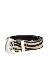 TOMMY HILFIGER TJW ZEBRA Ponyskin belt - Belts