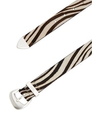 TOMMY HILFIGER TJW ZEBRA Ponyskin belt newsprint - Belts - 3