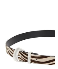 TOMMY HILFIGER TJW ZEBRA Ponyskin belt newsprint - Belts - 4
