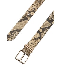 TOMMY HILFIGER TH SQUARE Leather belt snake - Belts - 4