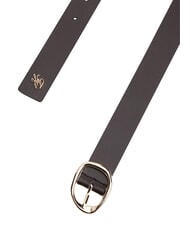 TOMMY HILFIGER TH SCULPT Leather belt brown fondant - Belts - 4