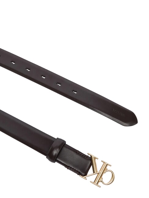 ROUND CK BUCKLE Leather belt delicious/antique silver - Belts