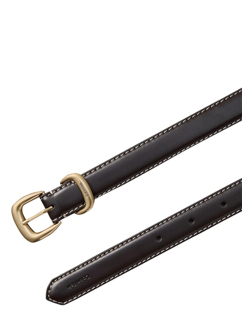 2PIECE LOGO Leather belt delicious/antique silver - Belts