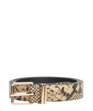 TOMMY HILFIGER TH SQUARE Leather belt snake - Belts - 3