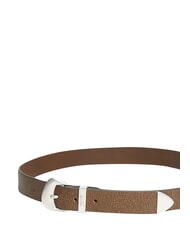 TOMMY HILFIGER TJW SEASONAL COOL Leather belt dark highland khaki - Belts - 3