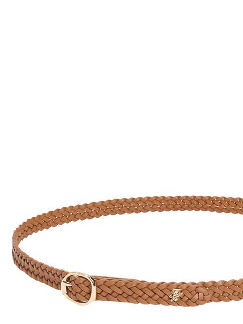 TH SCULPT Leather belt cognac - Belts