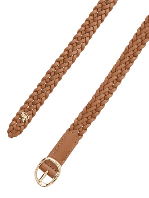 TH SCULPT Leather belt cognac - Belts