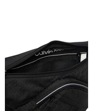 CALVIN KLEIN EMBLEM AOP Shoulder bag on black - Over-the-shoulder Bags for Men - 5