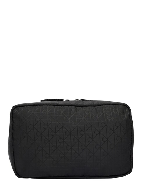 EMBLEM AOP Beauty case on black - Beauty Case