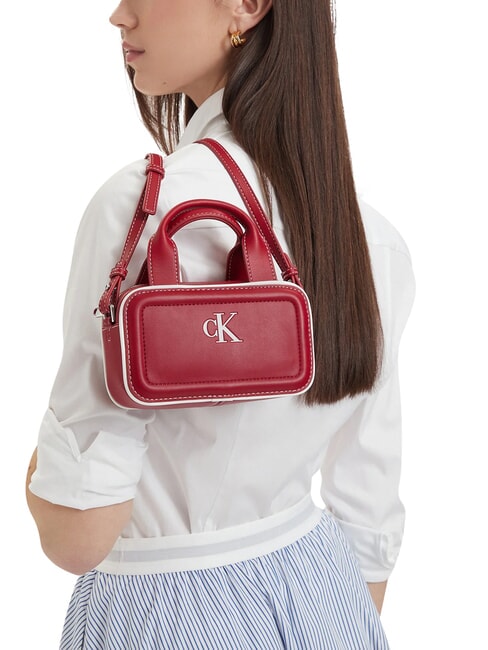 CONTRAST CK Mini handbag with shoulder strap Bordeaux wine - Women&rsquo;s Bags
