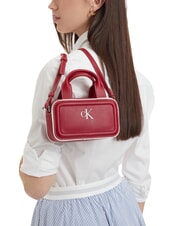 CALVIN KLEIN CONTRAST CK Mini handbag with shoulder strap Bordeaux wine - Women&rsquo;s Bags - 2