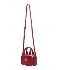 CALVIN KLEIN CONTRAST CK Mini handbag with shoulder strap Bordeaux wine - Women&rsquo;s Bags - 4