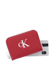 CALVIN KLEIN CONTRAST CK Small Wallet Bordeaux wine - Women&rsquo;s Wallets - 3