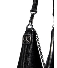 CALVIN KLEIN EMBLEM HW Shoulder bag on black - Women&rsquo;s Bags - 5