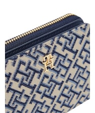 TOMMY HILFIGER TH ICON Small Zip Around Wallet blue mono - Women&rsquo;s Wallets - 3