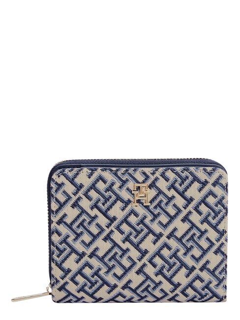 TH ICON Small Zip Around Wallet blue mono - Women&rsquo;s Wallets