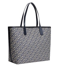 TOMMY HILFIGER TH ICON Shoulder shopper blue mono - Women&rsquo;s Bags - 3