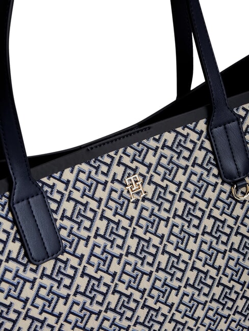 TH ICON Shoulder shopper blue mono - Women&rsquo;s Bags