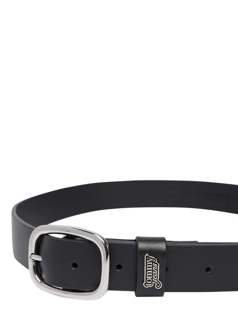 TJW OVAL Leather belt black - Belts