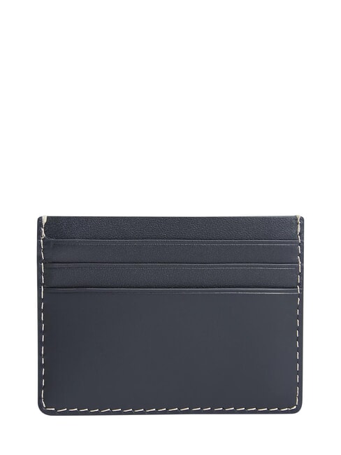 TH MICRO FLAG Flat leather card holder space blue - Men&rsquo;s Wallets