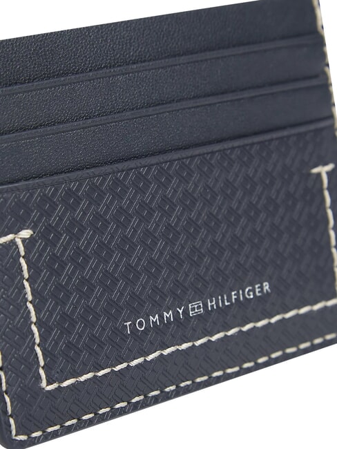 TH MICRO FLAG Flat leather card holder space blue - Men&rsquo;s Wallets
