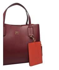 TOMMY HILFIGER TH ICON Handbag, with shoulder strap velvet maroon - Women&rsquo;s Bags - 5