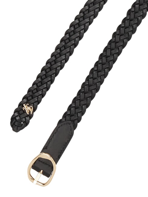TH SCULPT Leather belt black - Belts