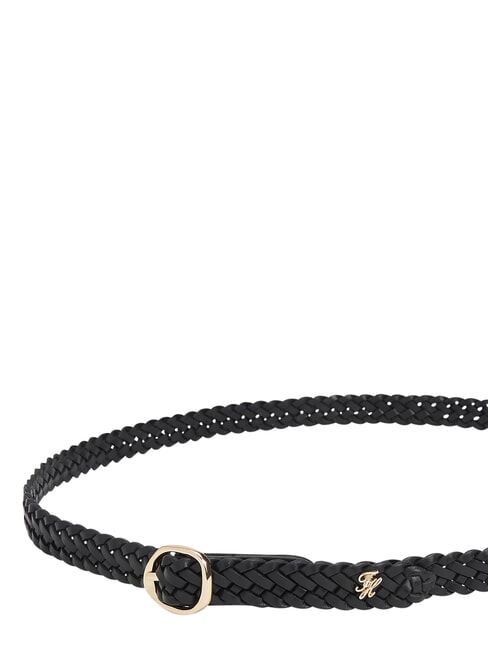TH SCULPT Leather belt black - Belts