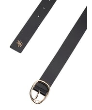 TOMMY HILFIGER TH SCULPT Leather belt black - Belts - 2