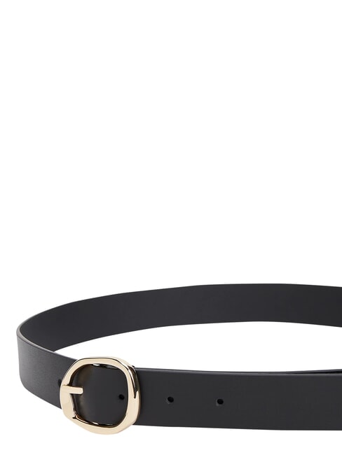 TH SCULPT Leather belt black - Belts