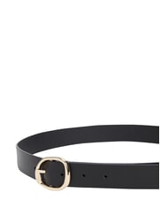 TOMMY HILFIGER TH SCULPT Leather belt black - Belts - 3