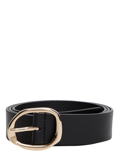 TH SCULPT Leather belt black - Belts