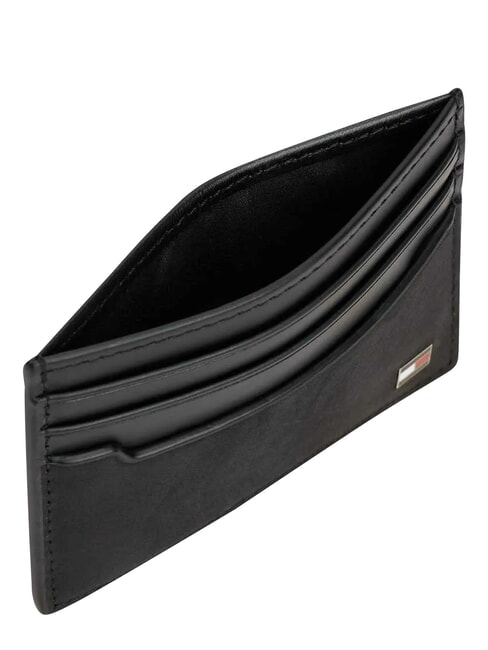 TH SOHO Flat leather card holder black - Men&rsquo;s Wallets