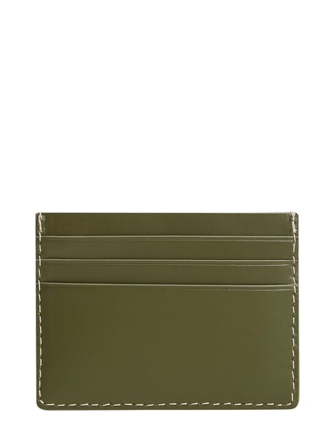 TH MICRO FLAG Flat leather card holder olivewood - Men&rsquo;s Wallets