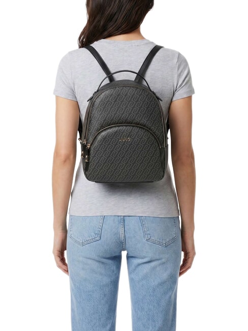 MANHATTAN Backpack with front pocket BLACK - Women&rsquo;s Bags