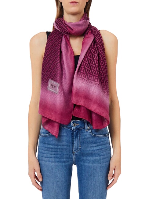 LOGO Scarf with logo scarlet - Scarves