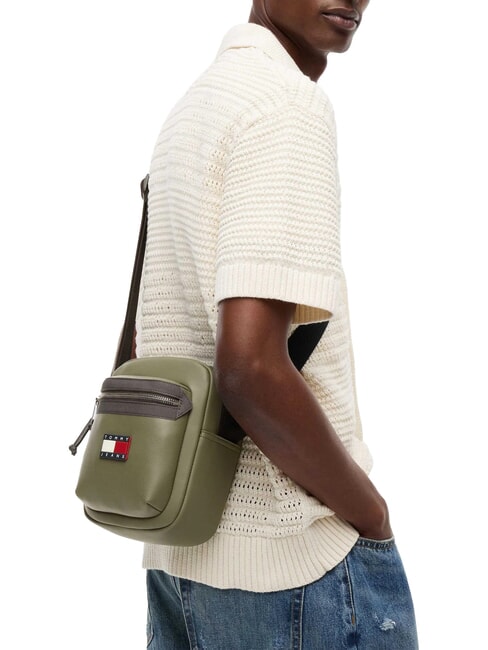 TJM ELEVATED Shoulder bag Spanish olive - Over-the-shoulder Bags for Men