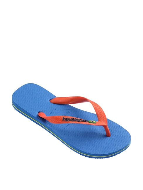 BRASIL LOGO Men's flip flops blue/orange - Unisex shoes