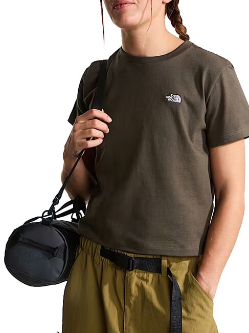 ESSENTIAL SIMPLE Short-sleeved T-shirt, 100% cotton new taupe green - T-shirt