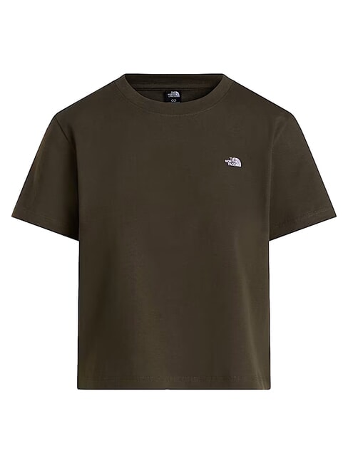 ESSENTIAL SIMPLE Short-sleeved T-shirt, 100% cotton new taupe green - T-shirt