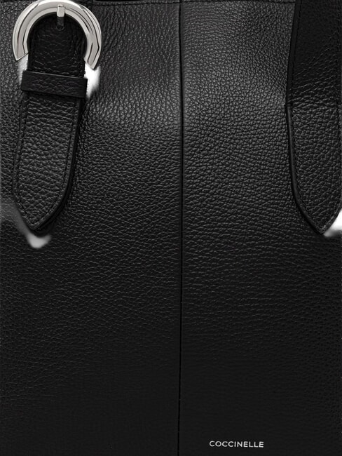 FERN Leather Shopping Bag Black - Women&rsquo;s Bags