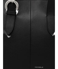 COCCINELLE FERN Leather Shopping Bag Black - Women&rsquo;s Bags - 4
